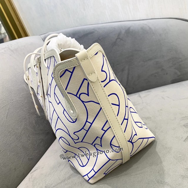 Burberry專門店新款帆布購物袋 巴寶莉棉質帆布手提托特包 yxb1414